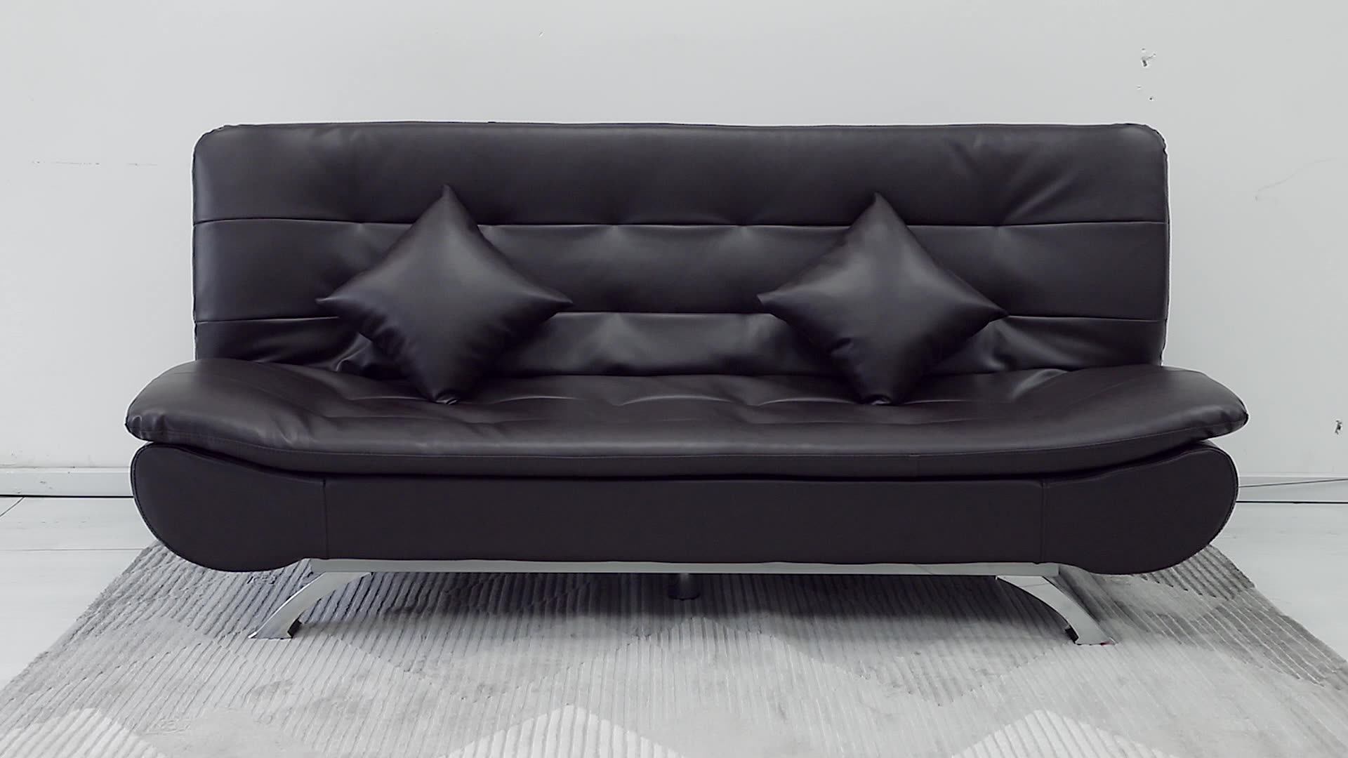 Factory Wholesale Modern Fabric Living Room Sofa Bed Folding Sofa Cum Bed Foldable Futon Wall