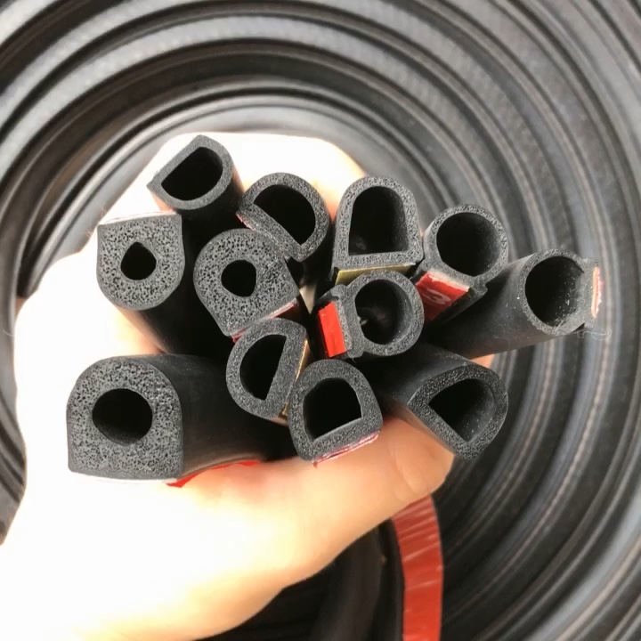D Shape Automotive Epdm Foam Rubber Seals Car Door D Ring Weather