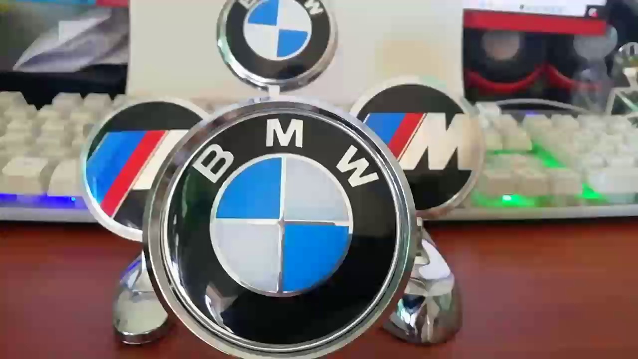 logo ô tô Thích hợp cho BMW Engine Vỏ mặt đứng -điểm chuẩn trang trí bên ngoài sửa đổi BMW Car BID đánh dấu nhãn dán nhân cách xe máy logo oto logo các hãng xe oto 