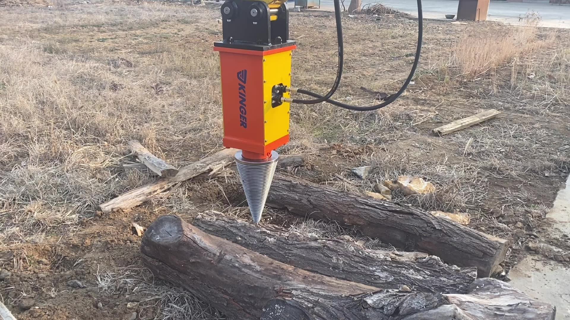 Kinger Skid Steer Screw Type Cone Wood Splitter Buy Screw Type Wood