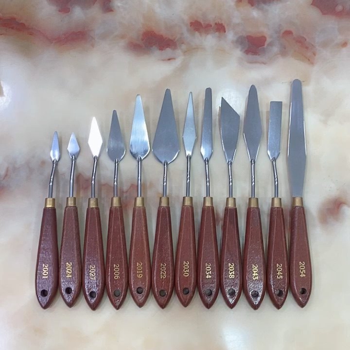 Black Handle Painting Knives / Art Palette Knife / Spatula Buy Art