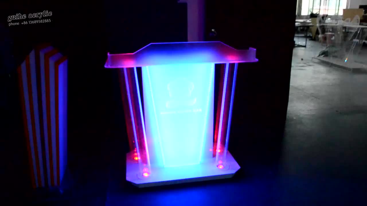 Guiheyun Custom Acrylic Dj Table Glass Dj Led Displays Dj Equipment Led