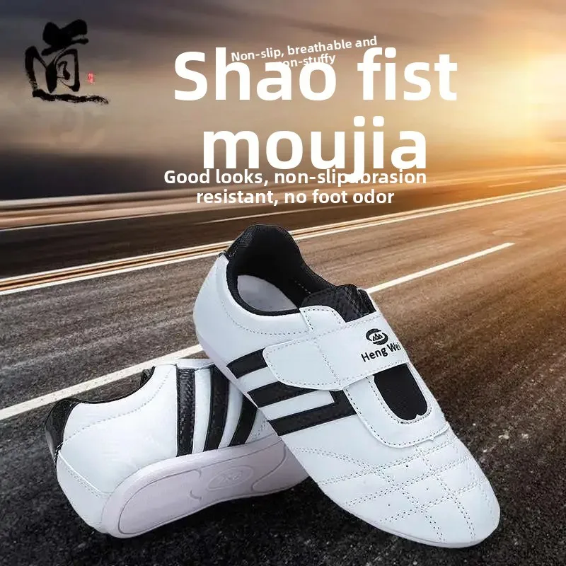 Taekwondo Shoes Children's Sports Special Soft Sole Female Beginner Adult Shoes Wushu Shoes Breathable Professional