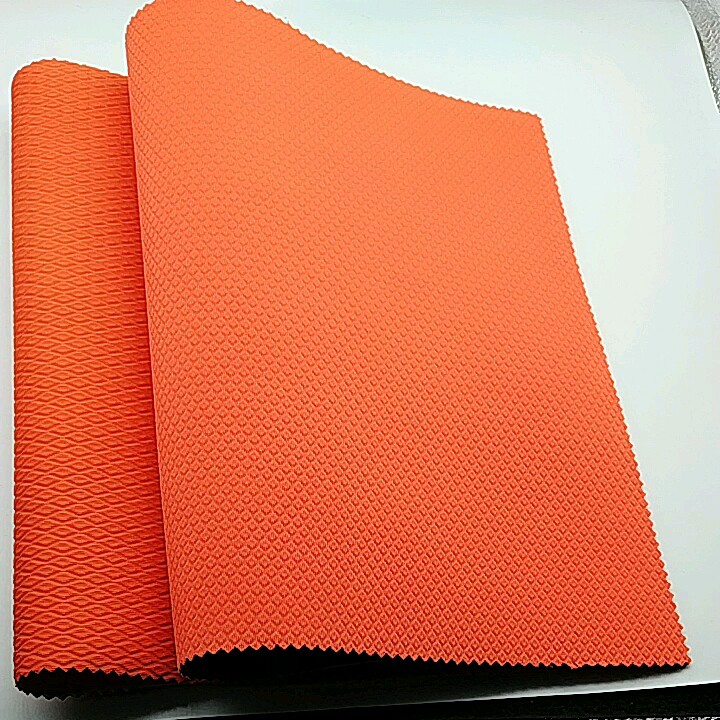 3mm embossed neoprene foam sheet laminate fluorescent polyester fabric