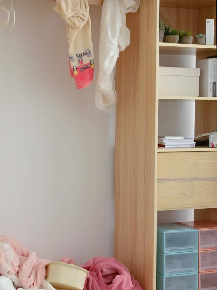 Easy Assemble Plastic Closet Organizer Wardrobe Storage Shelves For