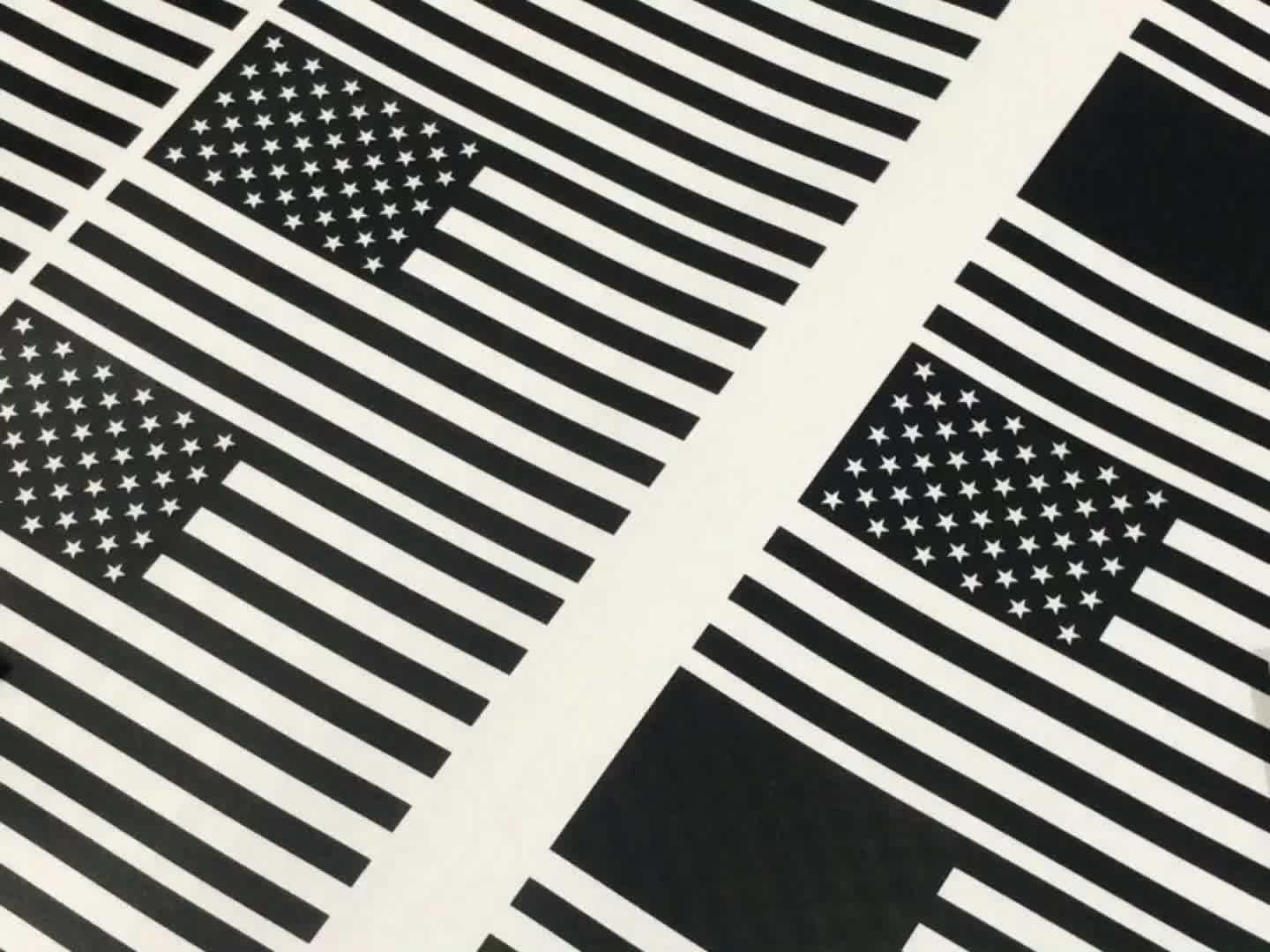 2 Packs 3" X 5" Removable White Black Vinyl Die Cut Decal With Transfer