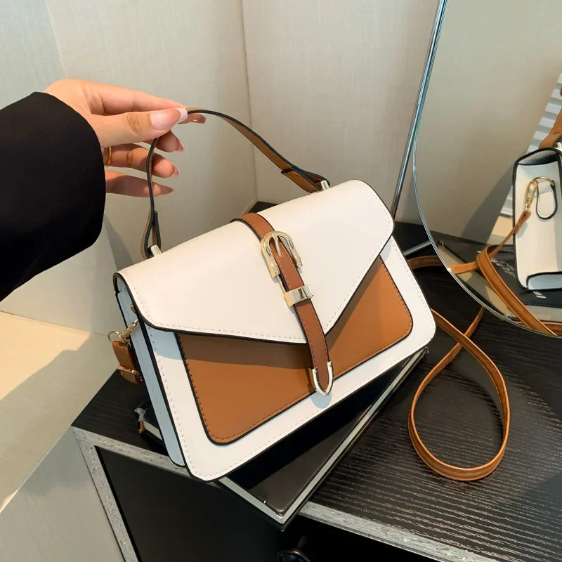 Summer Bag 2024 New Fashionable Western Style Women's Shoulder Bag Fashionable Crossbody Bag Western Style Ins Small Square Bag Korean Style