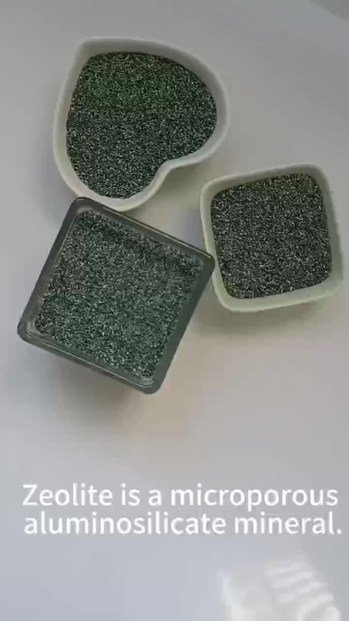 Aquaculture Ammonia Absorption Nitrogen Removal Green Zeolite Granules Gardening Zeolite Powder
