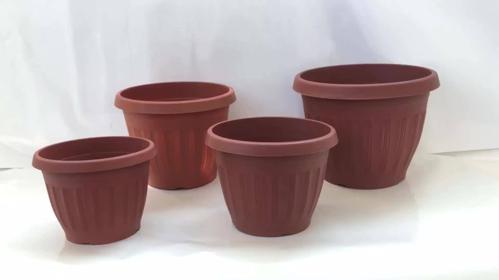 Bw001bw004 Terra Cotta Ceramic Garden Flower Pot/cheap Headstone Round