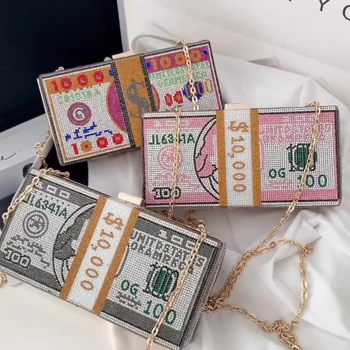 Money Bag Vendor 2020 Fashion Women Rhinestone Purse Crystal Diamond