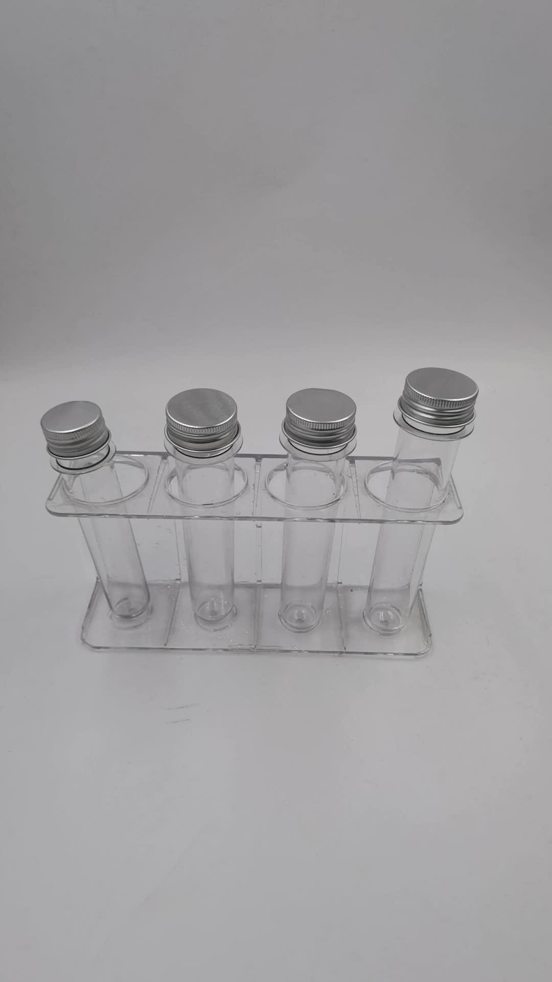 Clear Candy Tube Plastic Tube Packaging Plastic Tube With Silver Metal