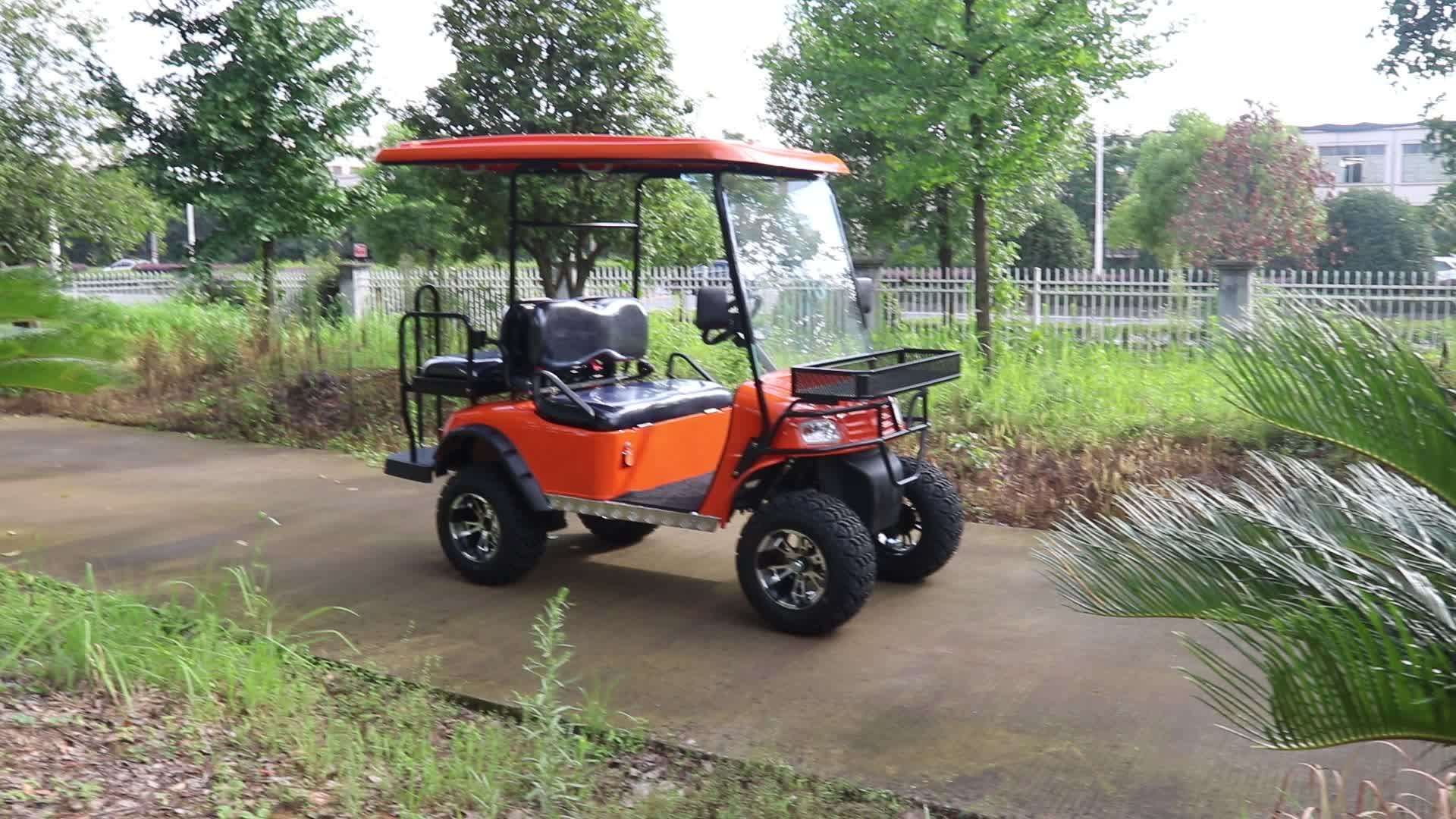 Cheap Farm Utility Off Road Sightseeing 2+2 Seater Electric Golf Cart Oem With Ce Certificate