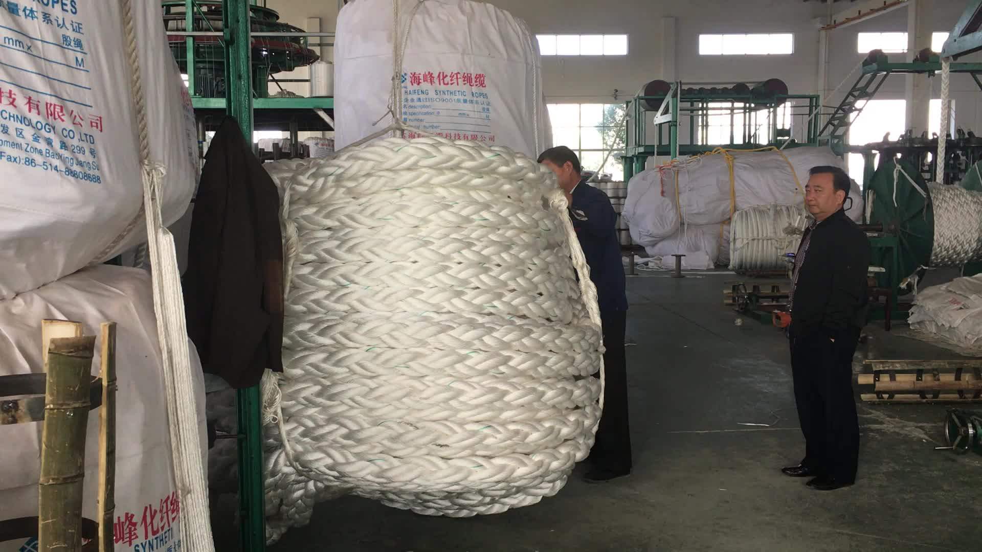 8 Strand Braided Dacron Polyester Boat Rope/mooring Hawser Rope For