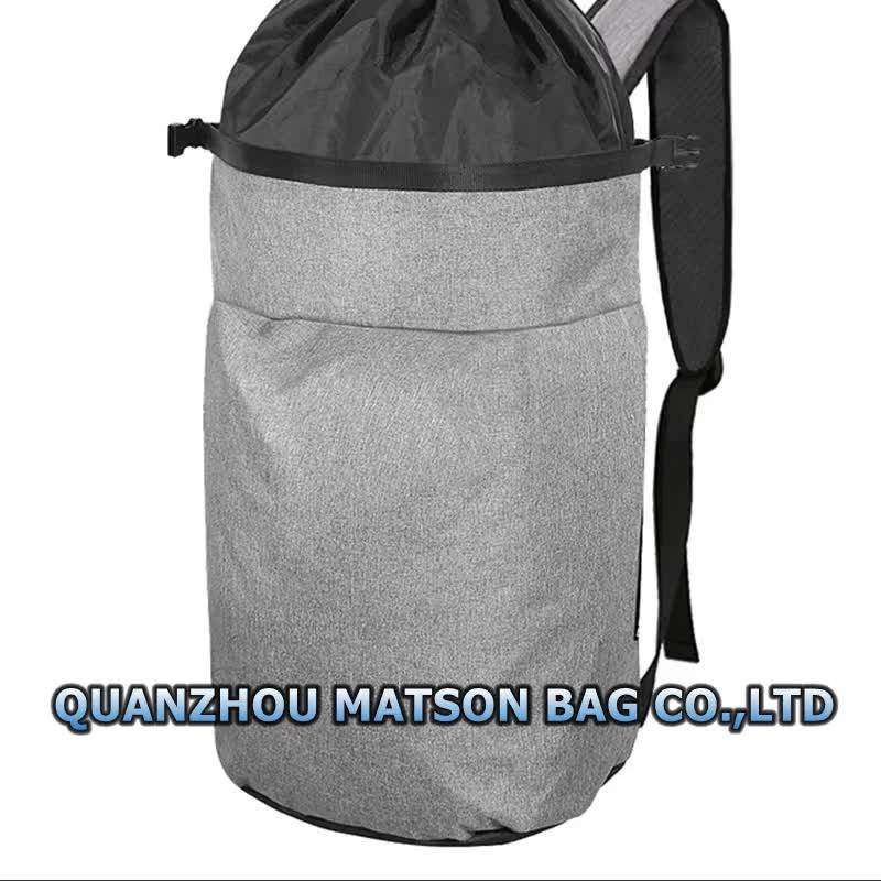 Durable Laundry Backpack With Adjustable Shoulder Strap Washing Laundry