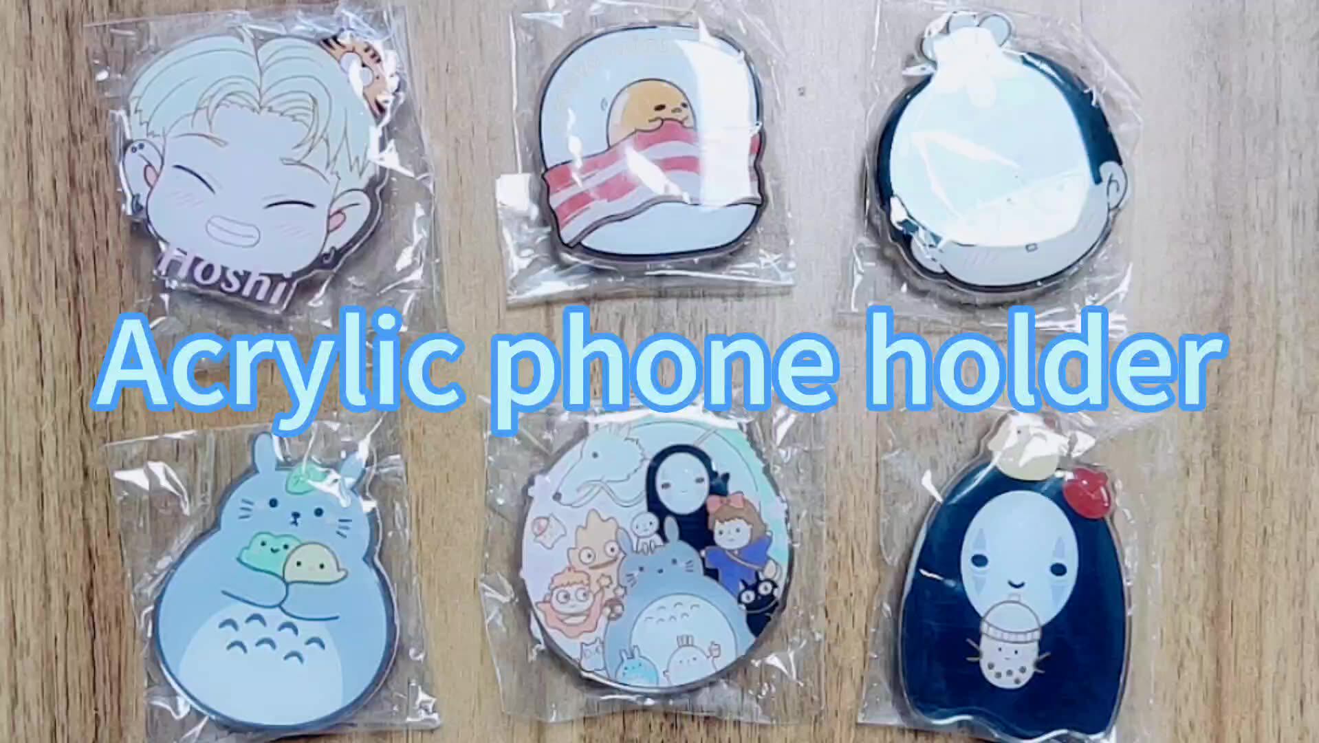 Wholesale Sublimation Phone Grip Cute Cartoon Anime Mobile Phone Grip