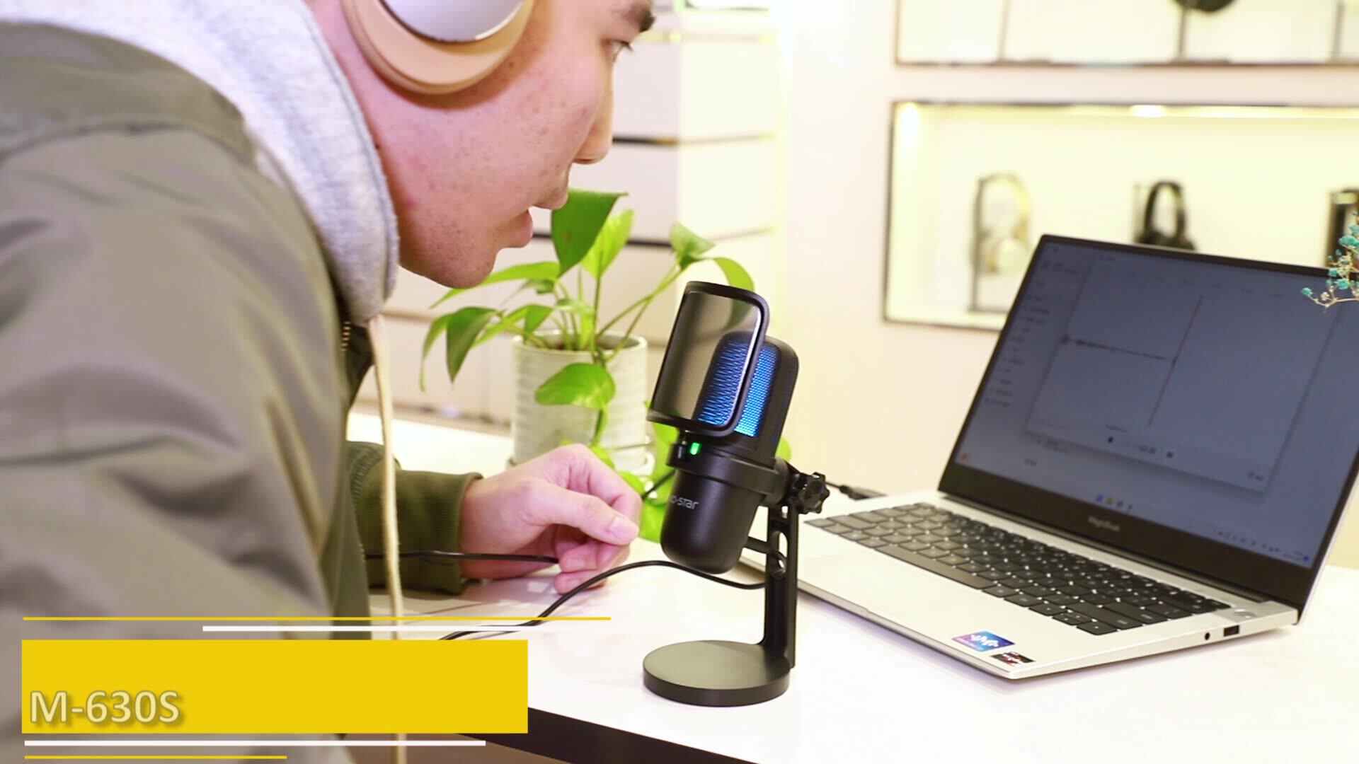 Condenser Studio Recording Microphone Facebook Live Stream Professional