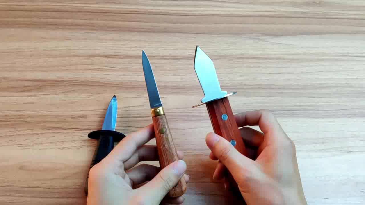 New Products Stainless Steel French Style Oyster Shucking Knife With