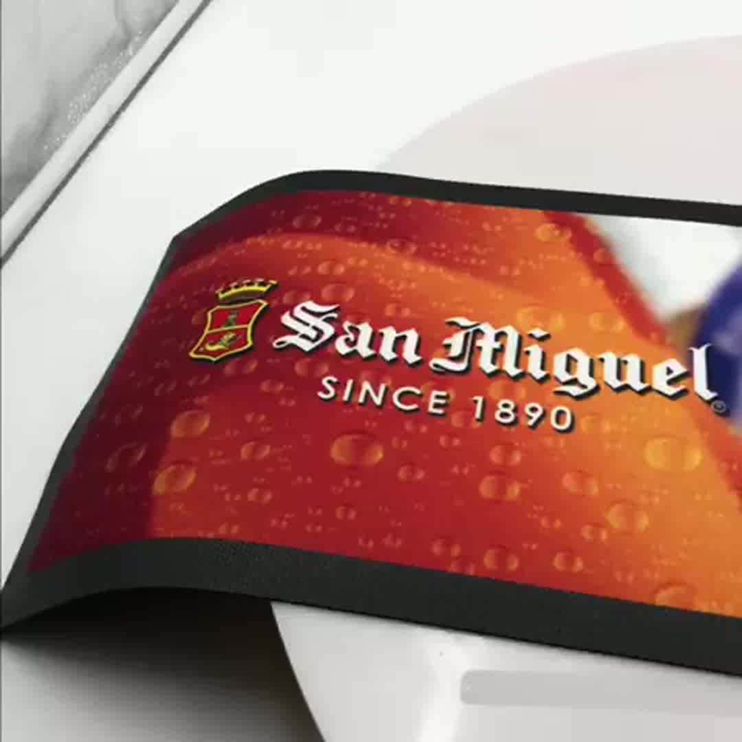 2023 Personalized Rubber Bar Spill Mat /rubber Beer Drinking Barmats