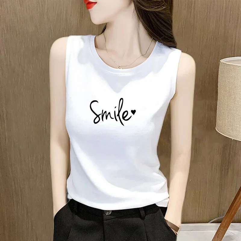 Women's Summer New Sleeveless Tank Top Backless Top Korean Style Elegant Versatile Loose Top for Layering or Outwear, Instagram Trendy