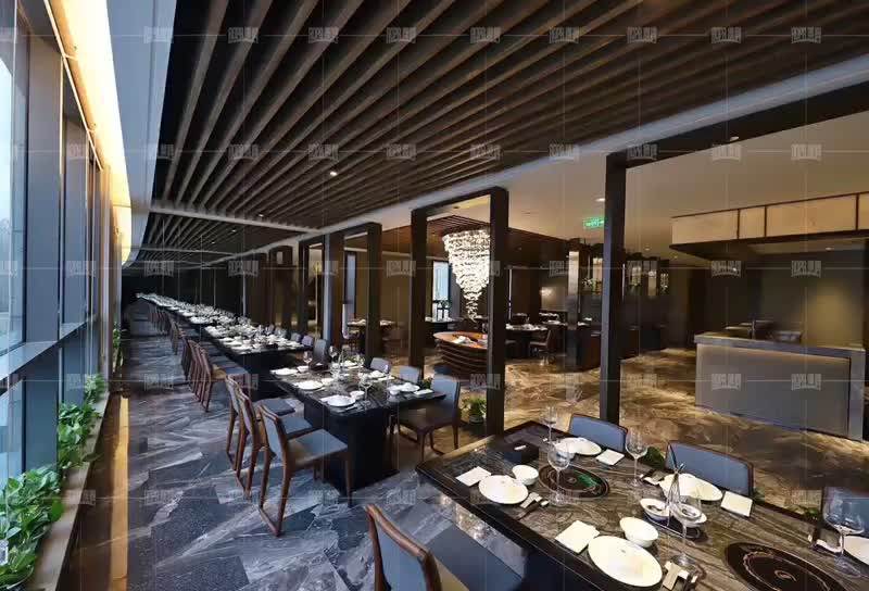 Aopa High End Hotel Furniture Luxury Marbling Glossy Glass Tabletop