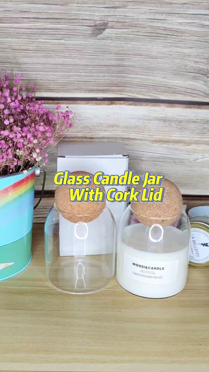 Candle Vessel Jars Luxury Heat Resistant Borosilicate 500ml Glass