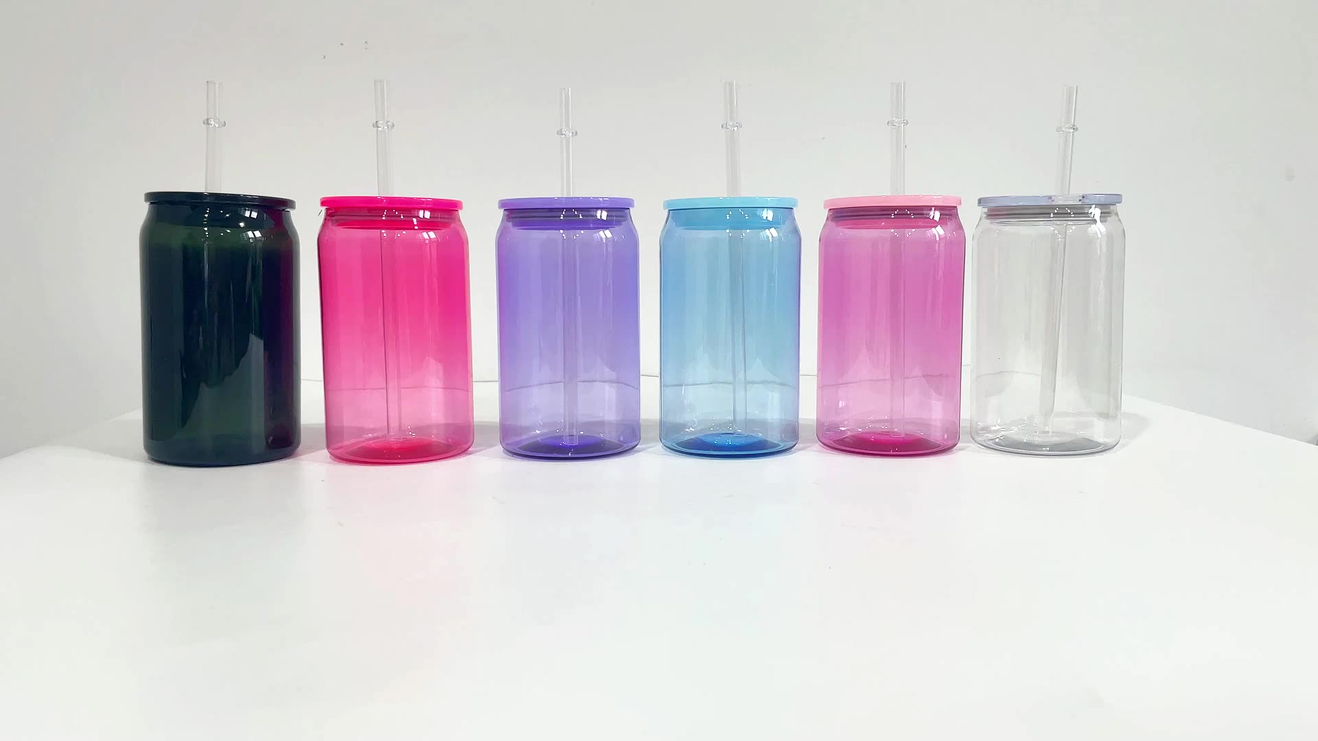 Ready To Ship 5 Colors Mixed Wholesale Bulk 16oz Jelly Colorful Plastic