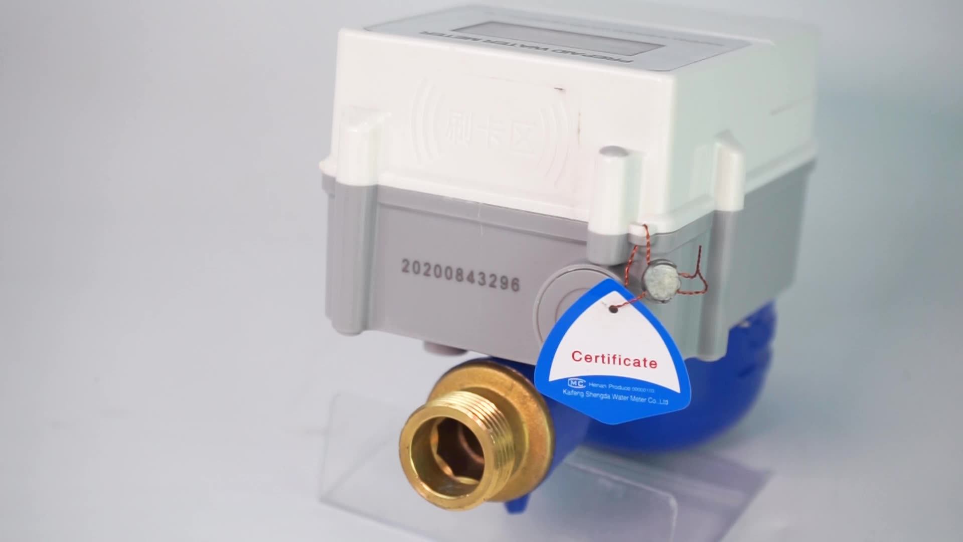 Dn20 Radio Frequency Electronic Ic Card Prepaid Water Meter Ic Digital