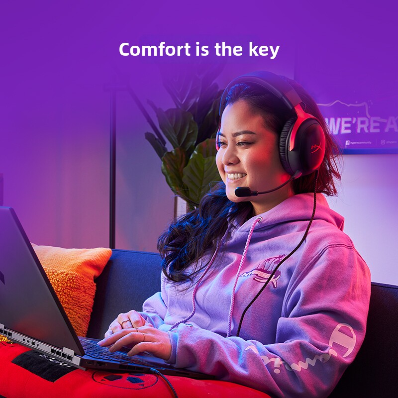 Extremely Unknown Hyperx Hurricane 3 Wired Ice Frost White Gaming Headset Over-Ear Computer Headset