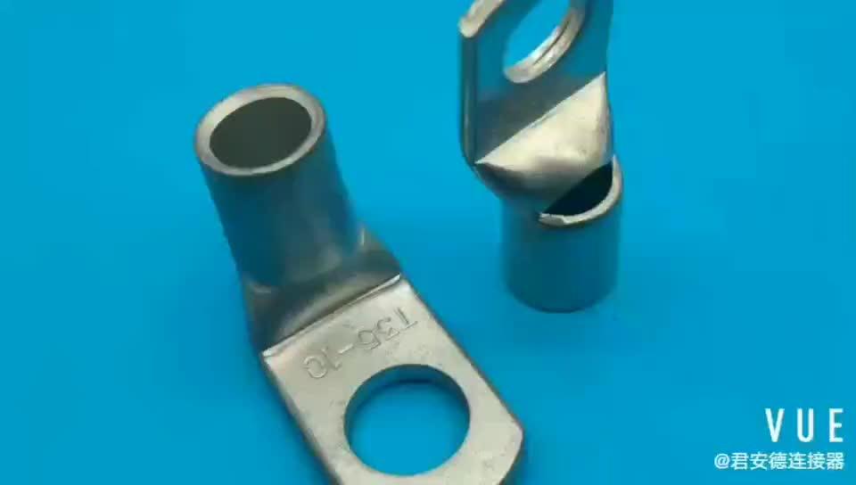 Tin Plating Nickel Spade Terminal Electrical Noninsulated Ring Brass