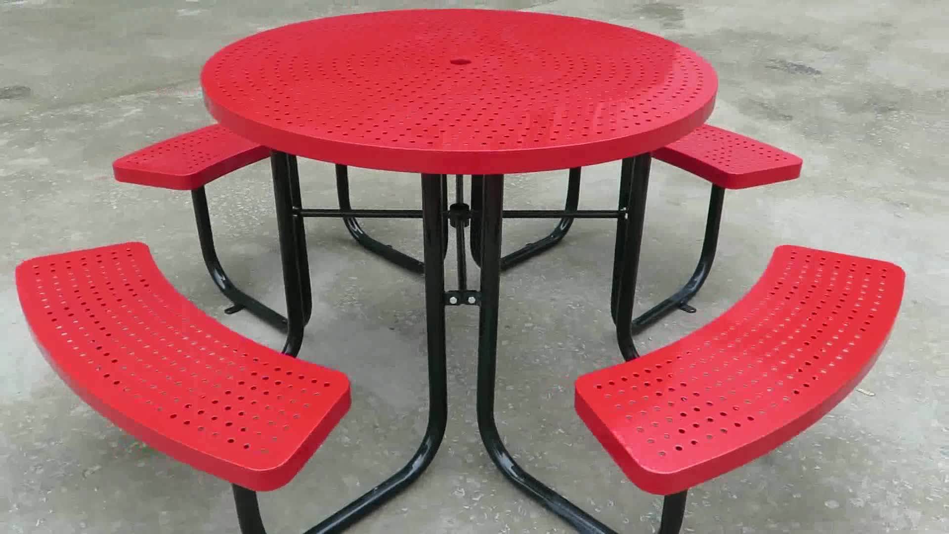 City Furniture Manufacturer,Round Garden Picnic Table Patio Park Picnic