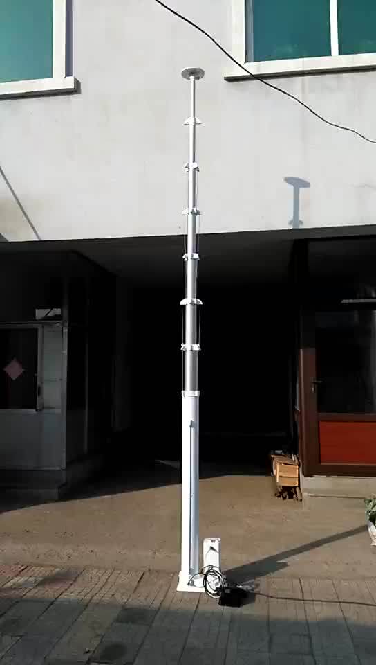10 Meter 33ft Portable Folding Aluminum Telescopic Radio Antenna Mast