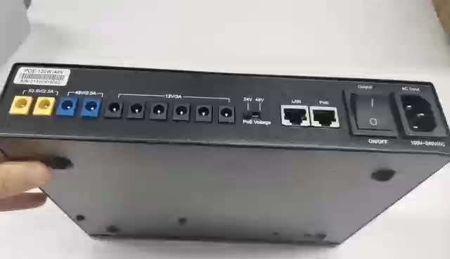 Marsriva Mini Dc Ups With Poe 12v 24v 48v 53.5v Rechargeable Battery ...