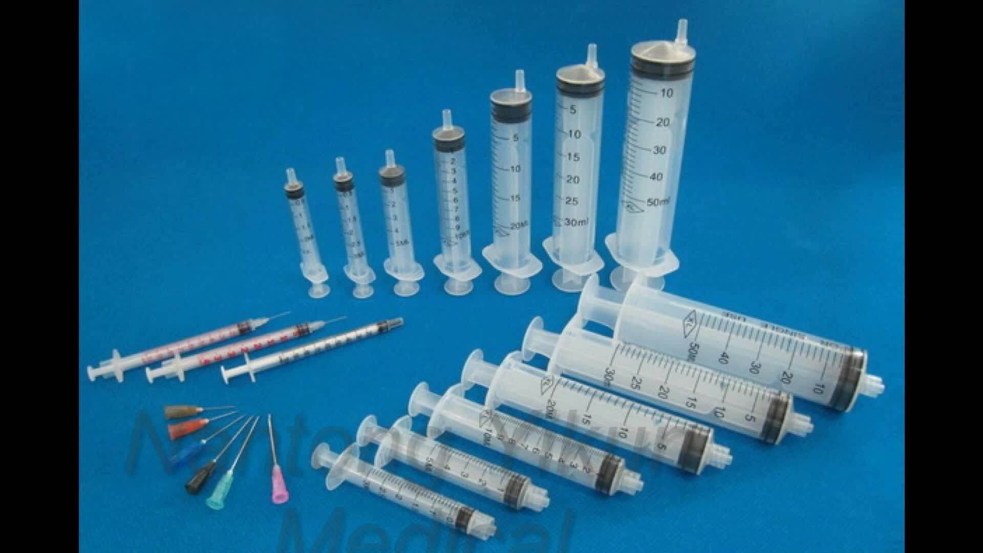 3 Parts Individual Blister Packed Disposable Injection Oral Plastic