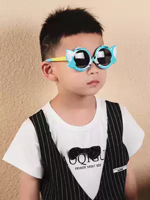 Children polarized sunglasses Men and women children anti-UV silicone baby glasses toy cartoon cute child sunglasses