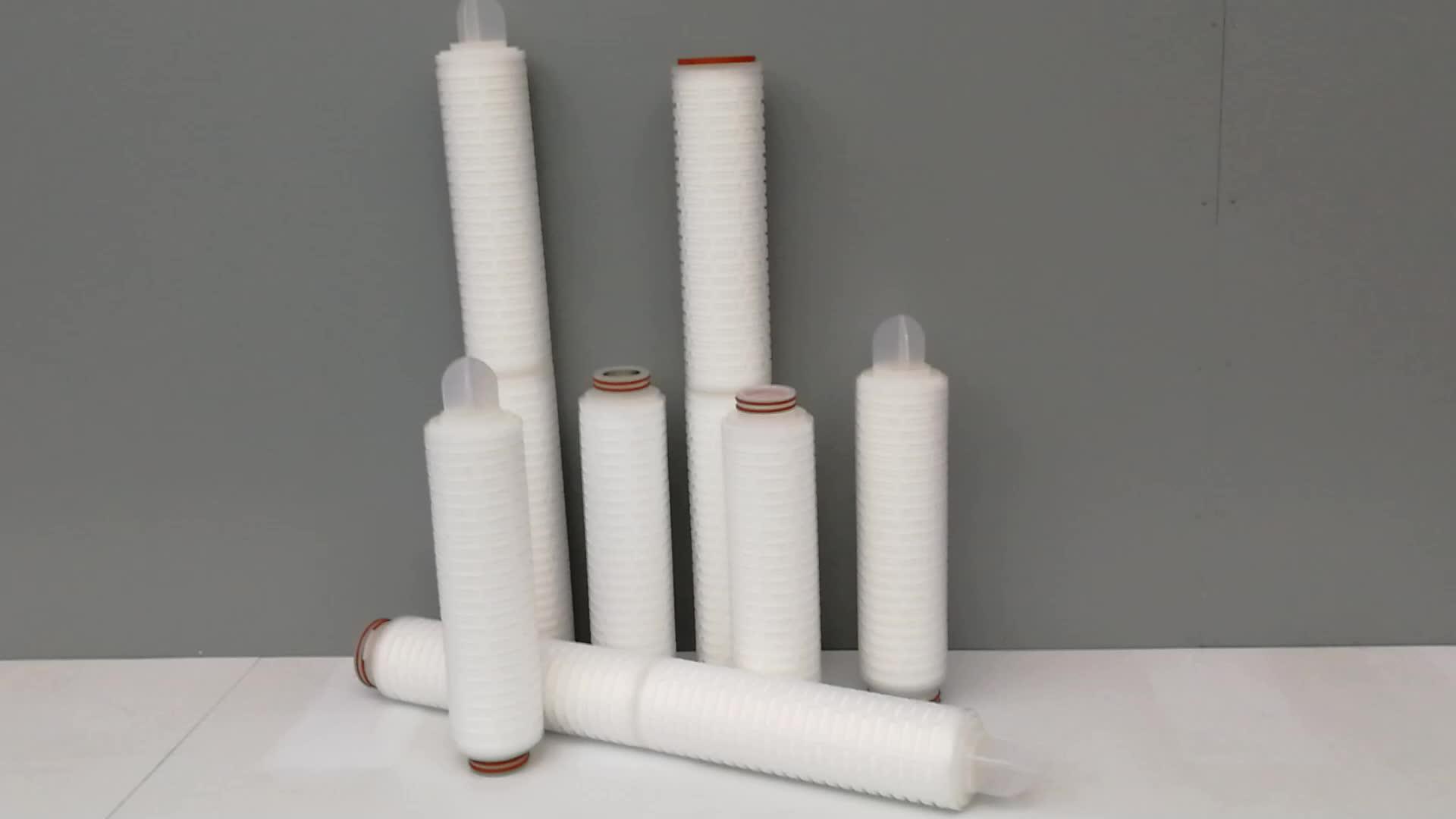Absolute Cartridge Filtering Membrane 0.22 Micron Hydrophilic Asymmetric Pes Pleated Filter