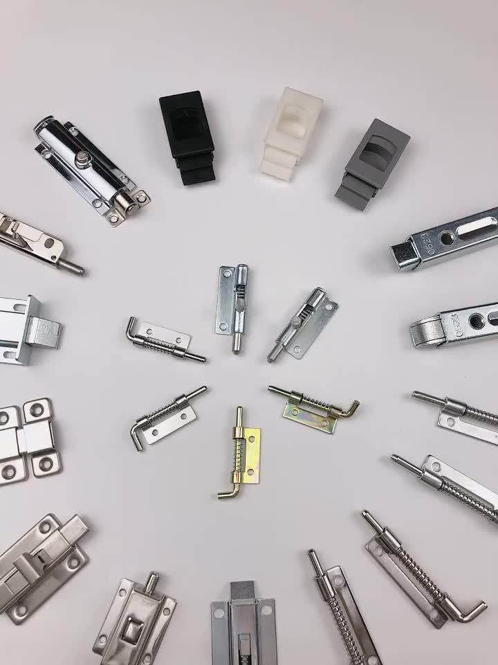Foshan Zinc Alloy Hardware Accessories Spring Loaded Lock Latch Bolt
