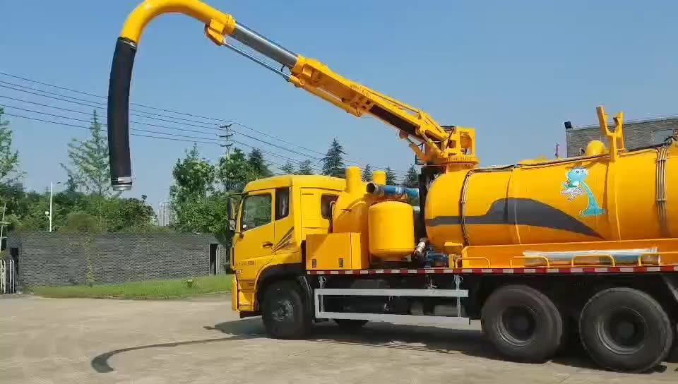 10,000l High Pressure Industrial Dust Vacuum Truck Vacuum Suction Tank