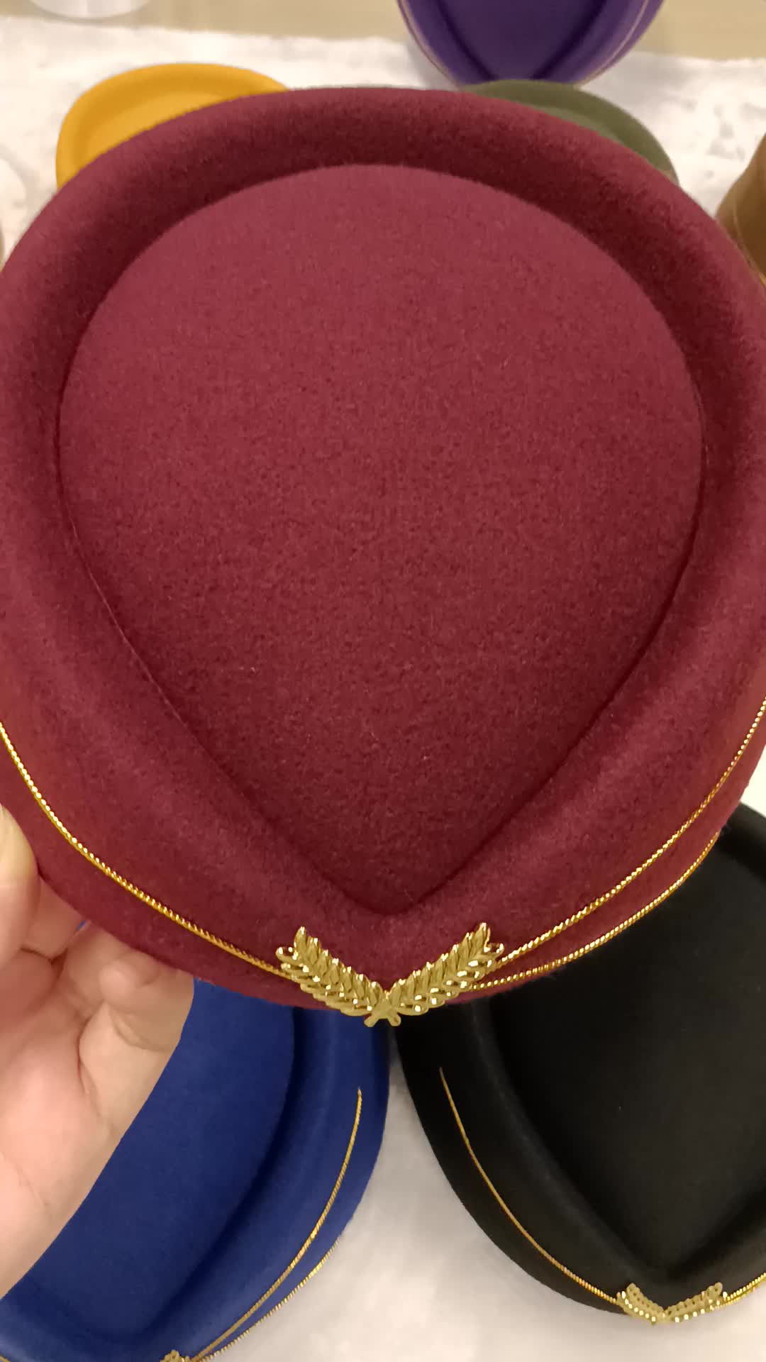 Gorro De Azafata De Vuelo PRETYZOOM - Lana, Talla única (56-58 Cm), Para Cosplay Y Disfraces