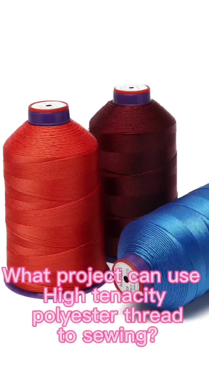 China T90 Tex 40 70 210d/3 Industrial Sewing Machine Black Nylon Bonded