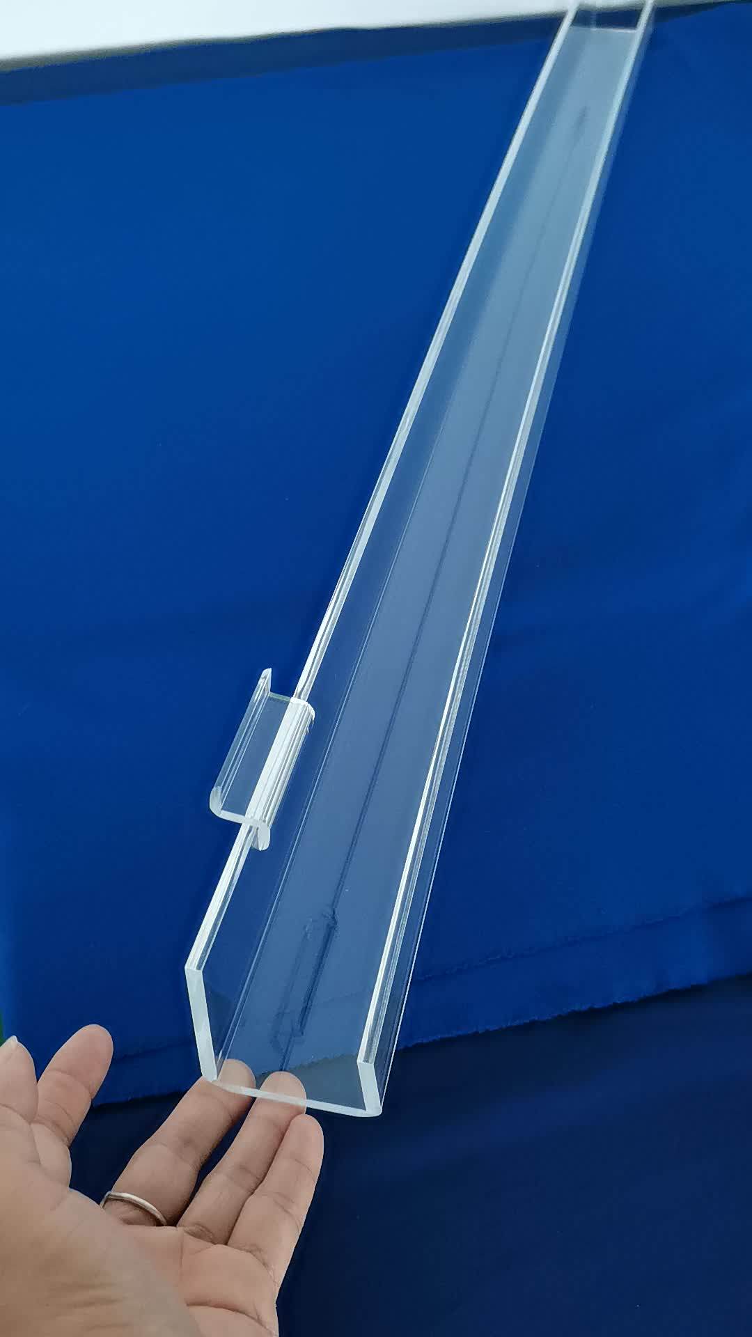 Clear Acrylic J Shelf For Slat Walls Acrylic Slatwall Shelf With Front