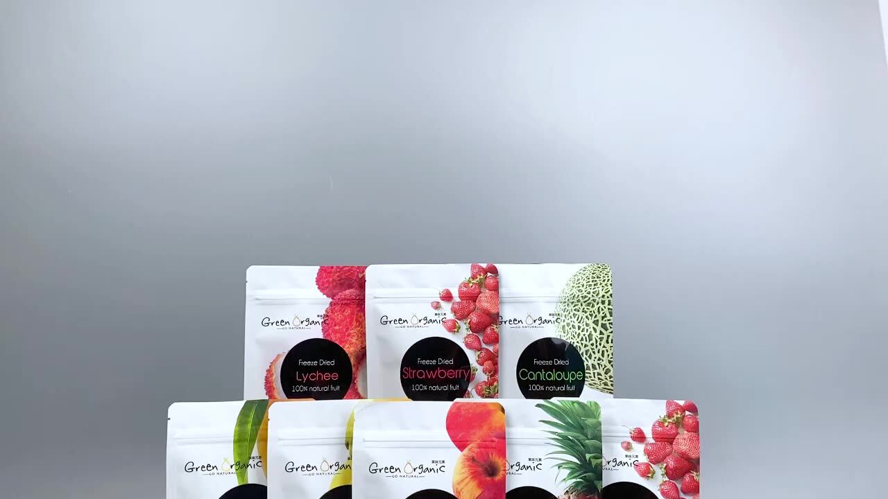 Resealable Dried Fruits Vegetable Plastic Zip Lock Food Packaging Bag Custom Printed Laminated