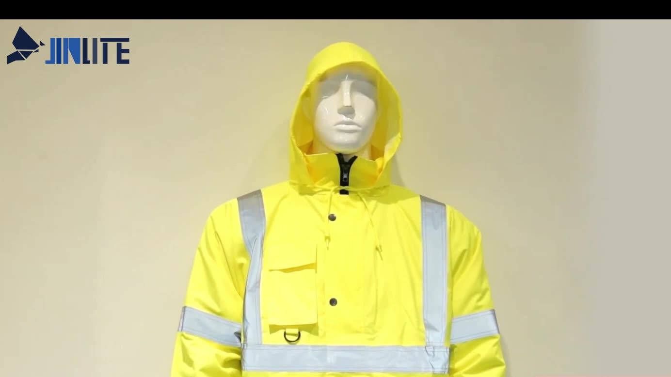 Hivi 100 Polyester Breathable Workwear High Visibility Hoody Safety