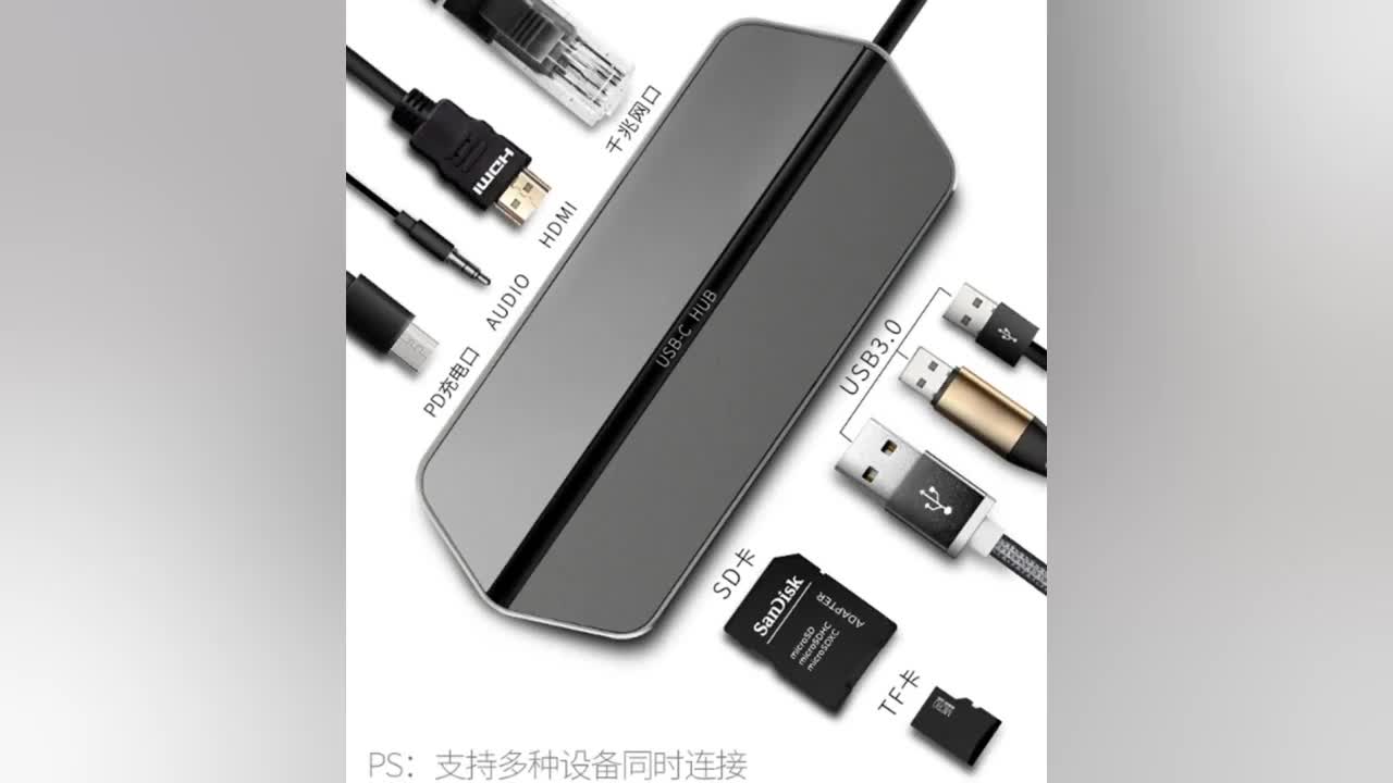 Popularity Usb3.0 Ports Card Reader T19 Usbc Hub Buy