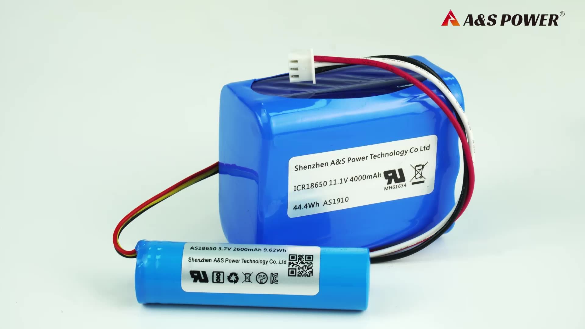 Rechargeable 3s2p 18650 Li Ion 11.1v 4000mah Lithium Battery Pack 12v
