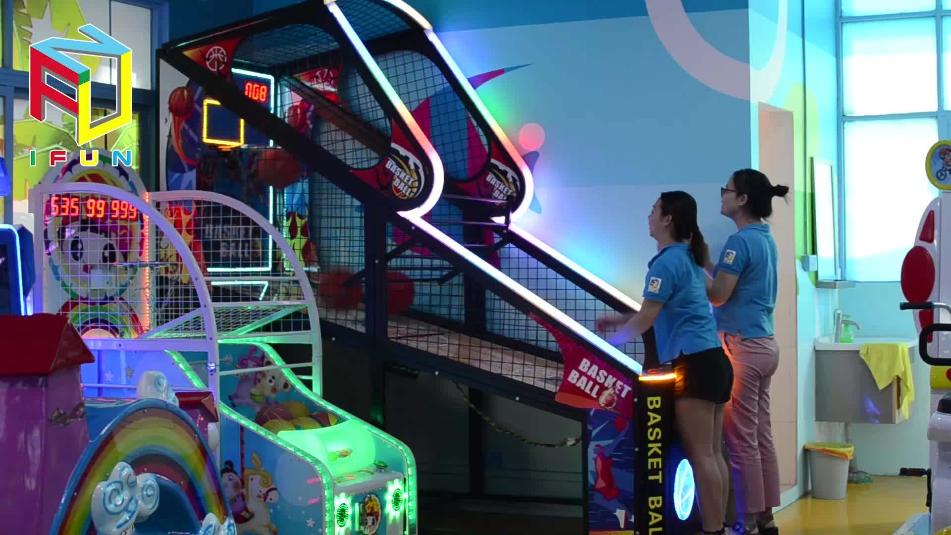 Ifun Park Factory Indoor Electronic Luxury Lighting Basketball Arcade