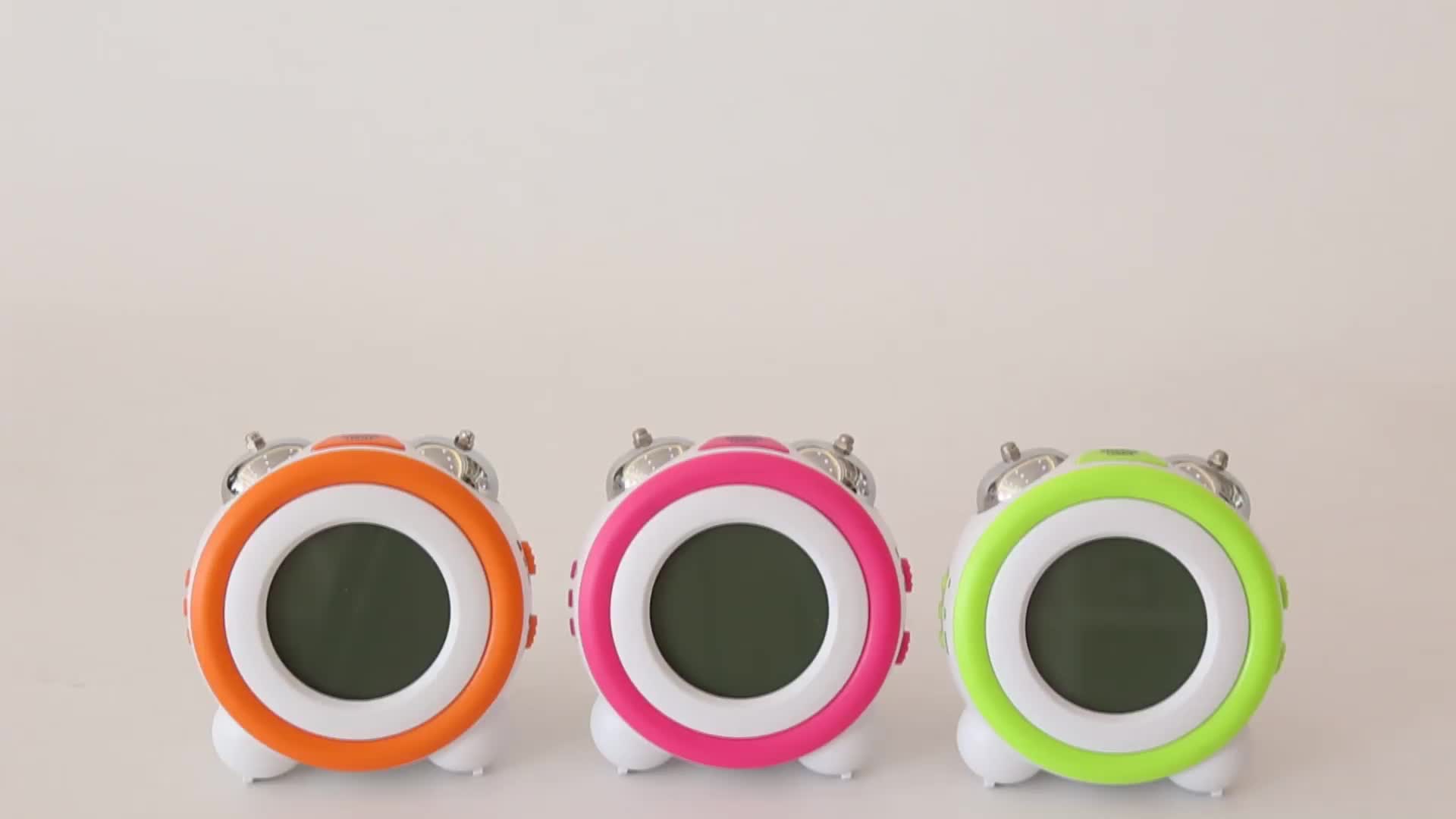 Neon 12 Inch Simple Digital Metal Led Electric Digital Wall Clock