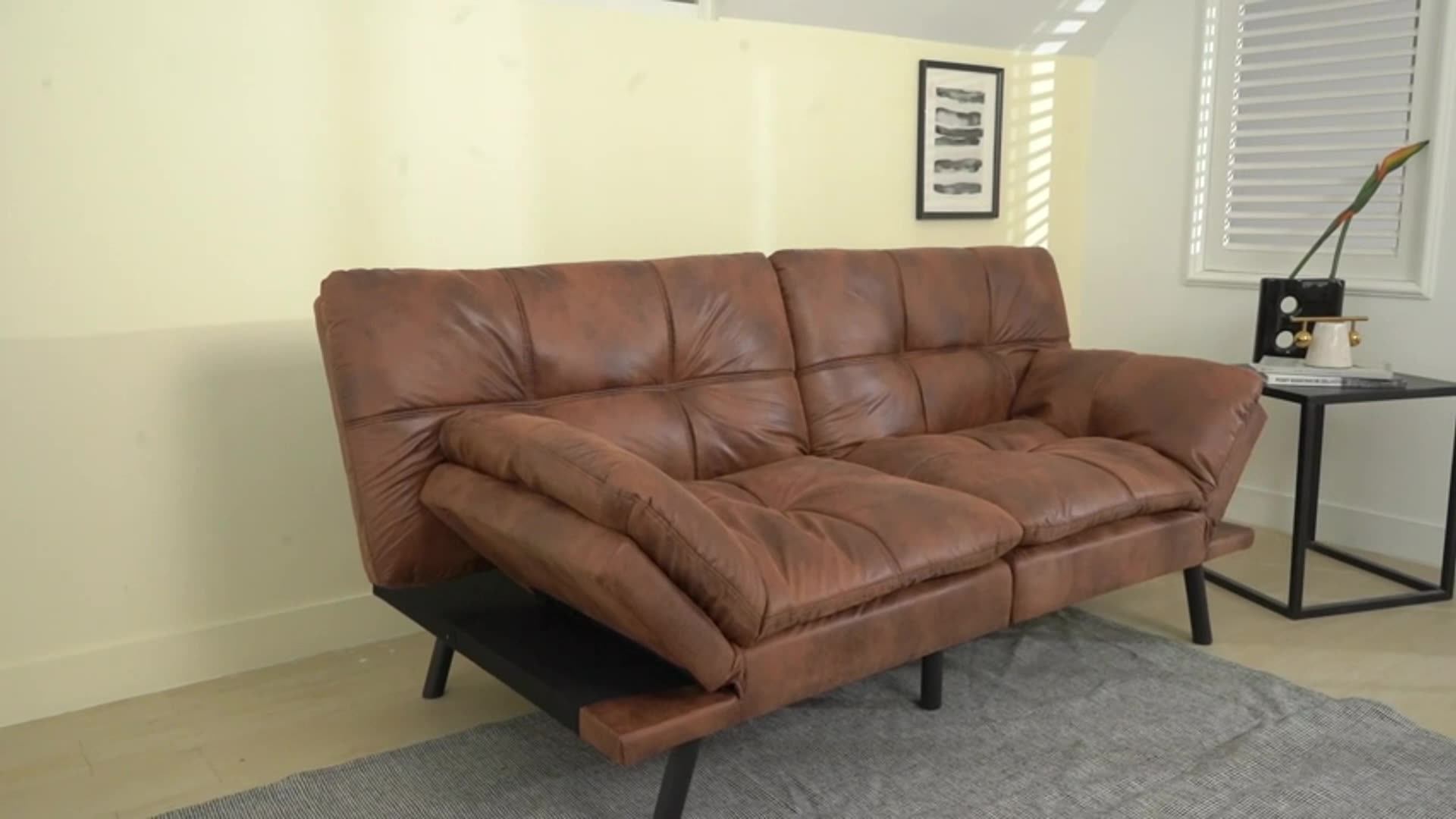 Leather Sectional Sofa Cum Bed Modern Living Room Sofas Cheap Price Folding Bed Sofa Buy