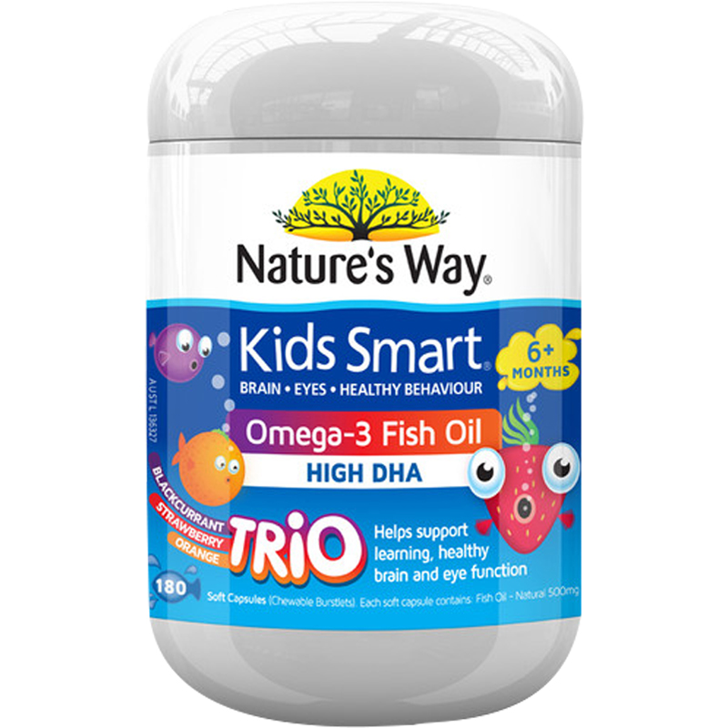 Australia's Jiathmin Tri-color Explosive Berries Eye Fish Fish Oil Soft Capsule Baby Dha Tonic non-algae oil Australia-Taobao