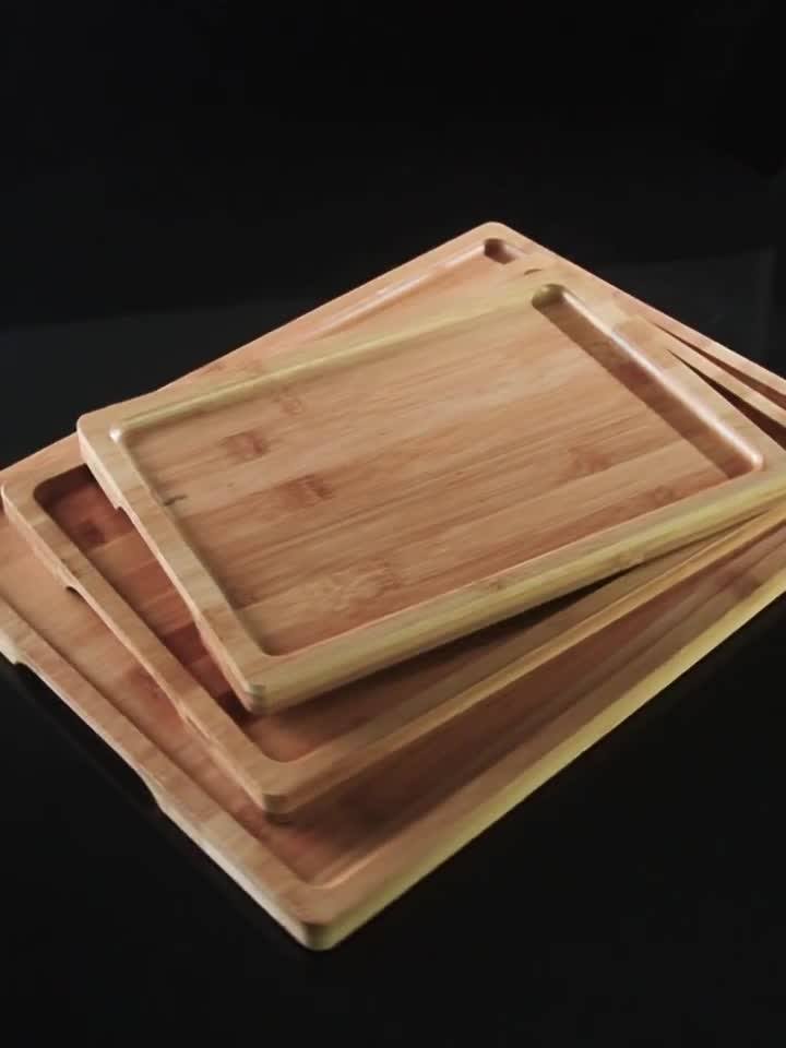 Supply 100 Natural Solid Bamboo Dish For Hotel Serving Dinner Plate