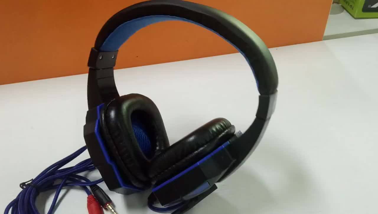 Sy830mv Best Computer Wired Gaming Headset With Microphone Mic Led